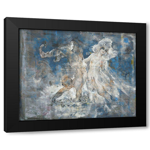 Shell boy II Black Modern Wood Framed Art Print by Wiley, Marta