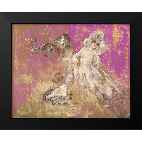 Shell boy III Black Modern Wood Framed Art Print by Wiley, Marta