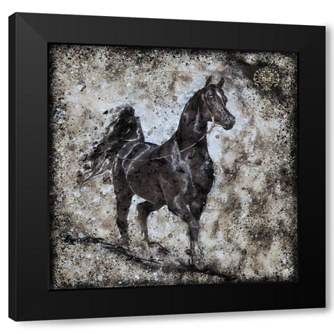 Black Arabian II Black Modern Wood Framed Art Print with Double Matting by Wiley, Marta