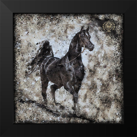 Black Arabian II Black Modern Wood Framed Art Print by Wiley, Marta