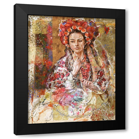 Ukraine I Black Modern Wood Framed Art Print by Wiley, Marta