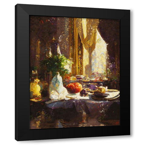Abundance I Black Modern Wood Framed Art Print with Double Matting by Wiley, Marta