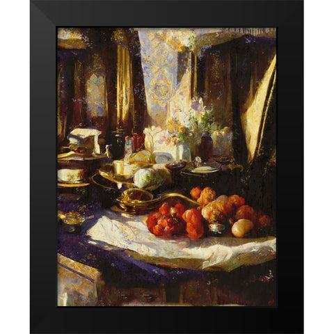 Abundance II Black Modern Wood Framed Art Print by Wiley, Marta