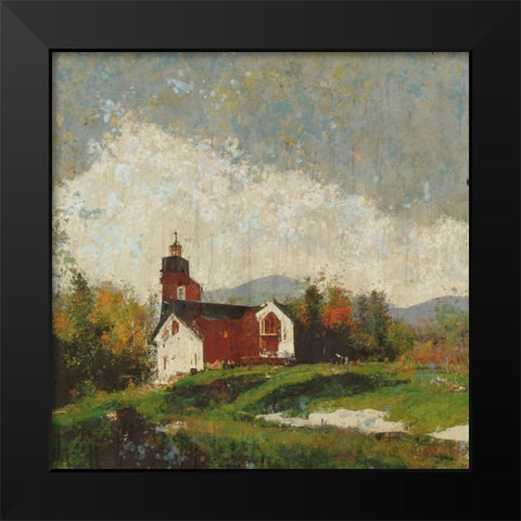 Vermont, Red Barn I Black Modern Wood Framed Art Print by Wiley, Marta