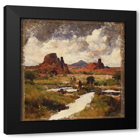 Southwestern Canyon I Black Modern Wood Framed Art Print with Double Matting by Wiley, Marta