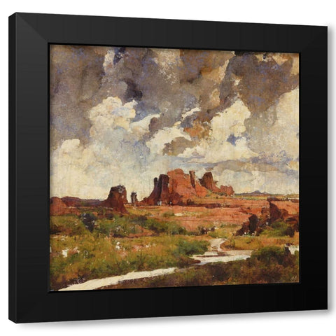 Southwestern Canyon II Black Modern Wood Framed Art Print with Double Matting by Wiley, Marta