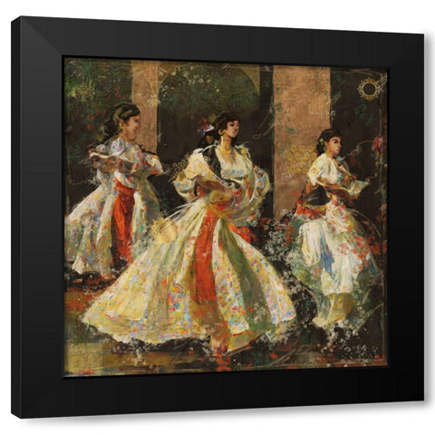 Veracruz II Black Modern Wood Framed Art Print with Double Matting by Wiley, Marta