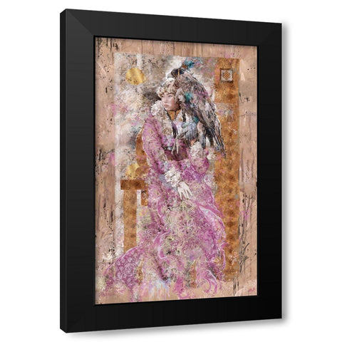 Mongolian Princess I Black Modern Wood Framed Art Print by Wiley, Marta