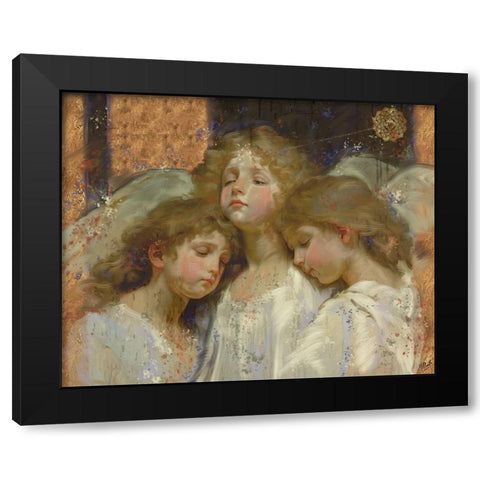 Little Angels VI Black Modern Wood Framed Art Print by Wiley, Marta