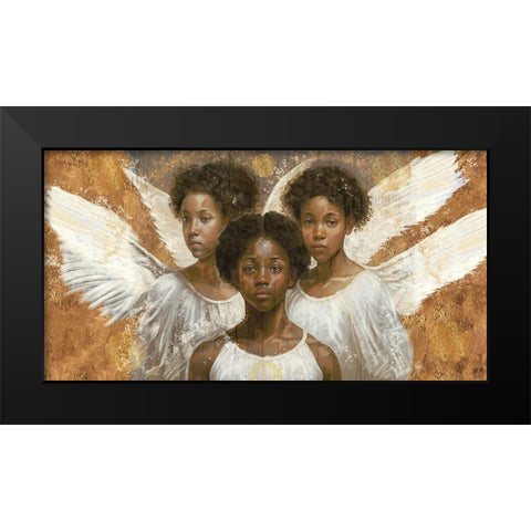 Little Angels VIII Black Modern Wood Framed Art Print by Wiley, Marta