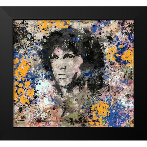 Jim Morrison I Black Modern Wood Framed Art Print by Wiley, Marta