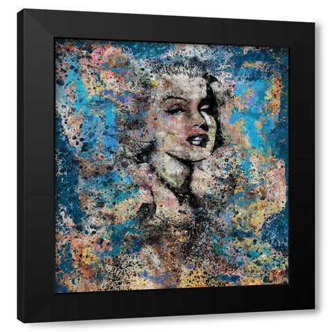 Marilyn Monroe III Black Modern Wood Framed Art Print by Wiley, Marta