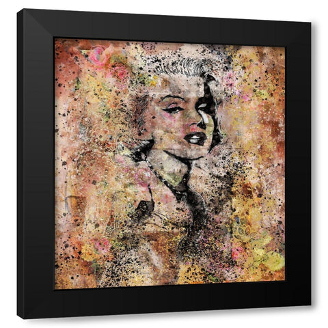 Marilyn Monroe II Black Modern Wood Framed Art Print with Double Matting by Wiley, Marta