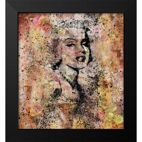 Marilyn Monroe II Black Modern Wood Framed Art Print by Wiley, Marta