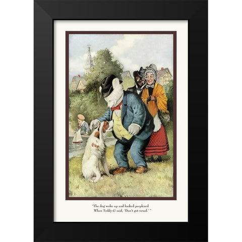 Teddy Roosevelts Bears: Dont Get Vexed Black Modern Wood Framed Art Print by Culver, R.K.