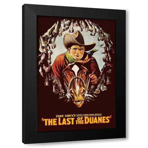 Vintage Westerns: Last of the Duanes Black Modern Wood Framed Art Print by Unknown