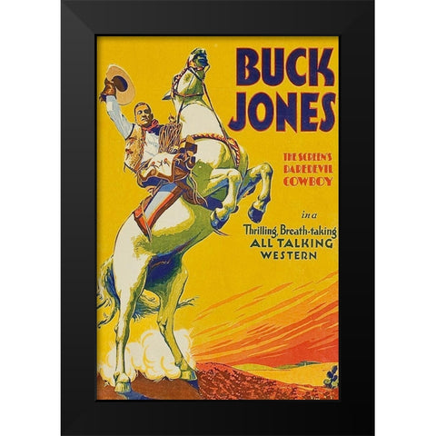 Vintage Westerns: Pierre of the Plains Black Modern Wood Framed Art Print by Unknown