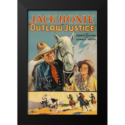 Vintage Westerns: Range Fighter - Pit of Despair Black Modern Wood Framed Art Print by Unknown