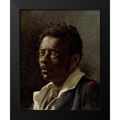 Study of a Model Black Modern Wood Framed Art Print by Gericault, Theodore