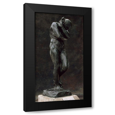 Eve, ca. 1881 Black Modern Wood Framed Art Print with Double Matting by Rodin, Auguste
