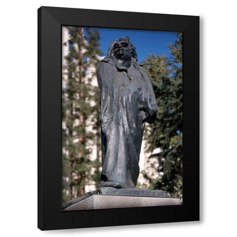 Monument to Honore de Balzac, 1897 Black Modern Wood Framed Art Print by Rodin, Auguste
