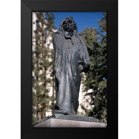 Monument to Honore de Balzac, 1897 Black Modern Wood Framed Art Print by Rodin, Auguste