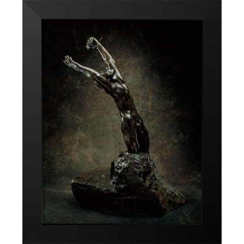 The Prodigal Son, ca. 1884/1894-1899 Black Modern Wood Framed Art Print by Rodin, Auguste