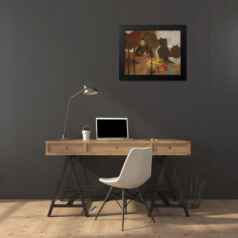 The Milliners Black Modern Wood Framed Art Print by Degas, Edgar