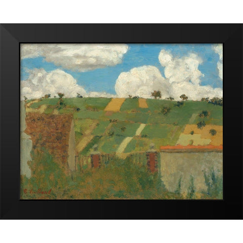 Landscape of the Ile-de-France, 1894 Black Modern Wood Framed Art Print by Vuillard, Edouard