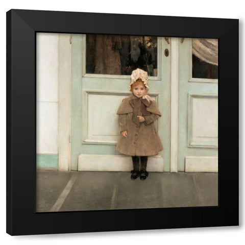 Jeanne Kefer Black Modern Wood Framed Art Print with Double Matting by Khnopff, Fernand