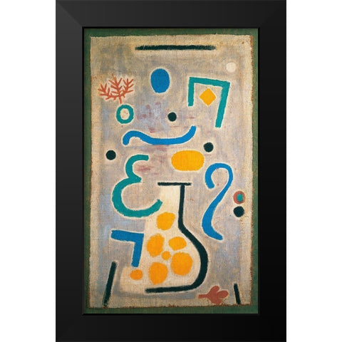 The Vase, 1938 Black Modern Wood Framed Art Print by Klee, Paul