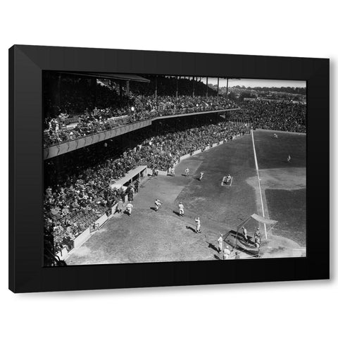 Washington Baseball Game, 1924 Black Modern Wood Framed Art Print by Harris and Ewing Collection (Library of Congress)
