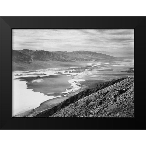 Death Valley National Monument, California - National Parks and Monuments, 1941 Black Modern Wood Framed Art Print by Adams, Ansel