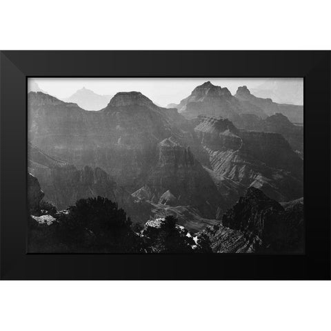 Grand Canyon National Park, Arizona - National Parks and Monuments, 1941 Black Modern Wood Framed Art Print by Adams, Ansel