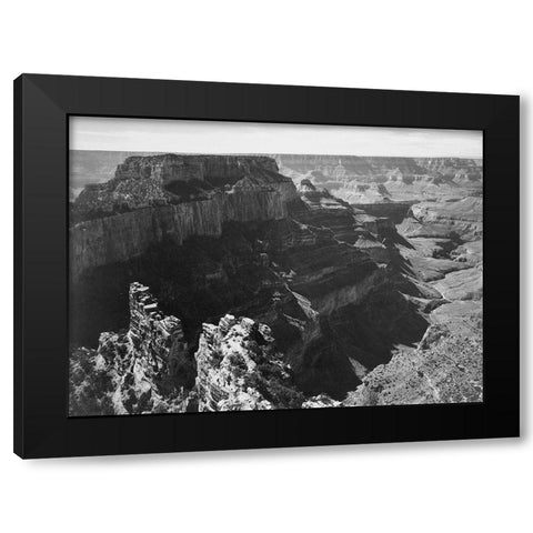 Grand Canyon National Park, Arizona - National Parks and Monuments, 1941 Black Modern Wood Framed Art Print by Adams, Ansel