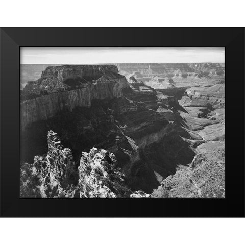 Grand Canyon National Park, Arizona - National Parks and Monuments, 1941 Black Modern Wood Framed Art Print by Adams, Ansel