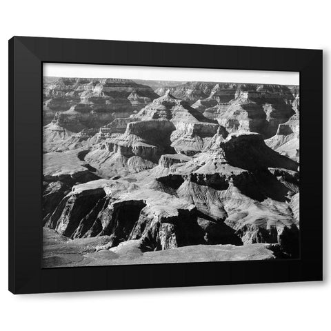 Grand Canyon National Park - National Parks and Monuments, Arizona, 1940 Black Modern Wood Framed Art Print by Adams, Ansel
