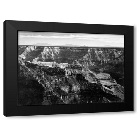 Grand Canyon National Park - National Parks and Monuments, Arizona, 1940 Black Modern Wood Framed Art Print with Double Matting by Adams, Ansel