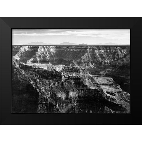 Grand Canyon National Park - National Parks and Monuments, Arizona, 1940 Black Modern Wood Framed Art Print by Adams, Ansel