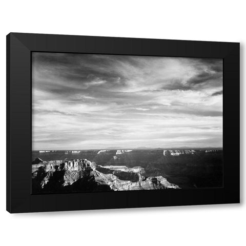 Grand Canyon from North Rim - National Parks and Monuments, 1940 Black Modern Wood Framed Art Print with Double Matting by Adams, Ansel