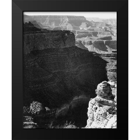 Grand Canyon South Rim - National Parks and Monuments, 1941 Black Modern Wood Framed Art Print by Adams, Ansel