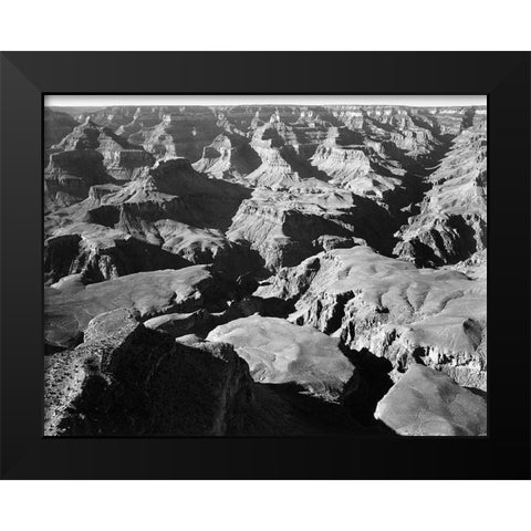 Grand Canyon National Park, Arizona - National Parks and Monuments, 1940 Black Modern Wood Framed Art Print by Adams, Ansel