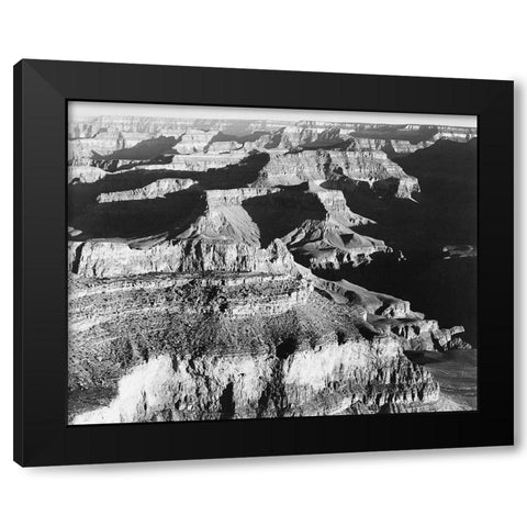 Grand Canyon National Park, Arizona - National Parks and Monuments, 1940 Black Modern Wood Framed Art Print by Adams, Ansel