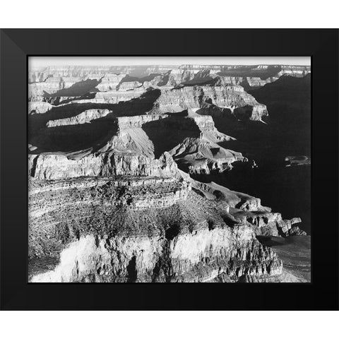 Grand Canyon National Park, Arizona - National Parks and Monuments, 1940 Black Modern Wood Framed Art Print by Adams, Ansel