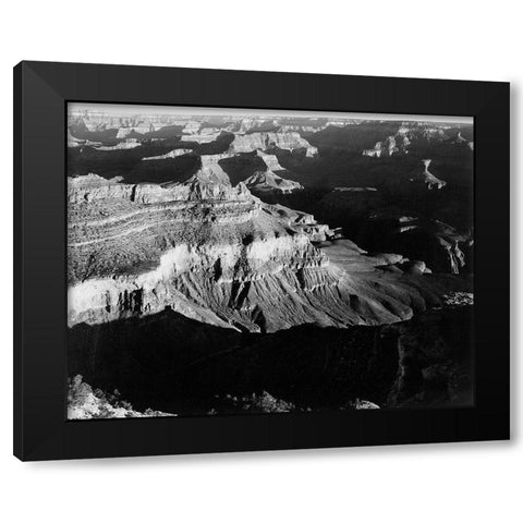 Grand Canyon National Park, Arizona - National Parks and Monuments, 1940 Black Modern Wood Framed Art Print with Double Matting by Adams, Ansel