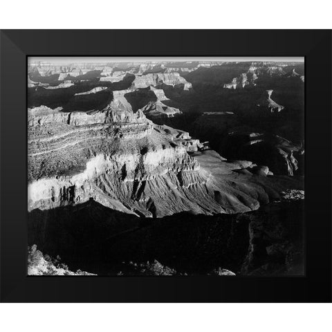 Grand Canyon National Park, Arizona - National Parks and Monuments, 1940 Black Modern Wood Framed Art Print by Adams, Ansel