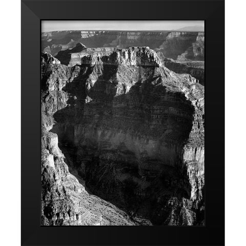 View from North Rim, Grand Canyon National Park, Arizona, 1941 Black Modern Wood Framed Art Print by Adams, Ansel