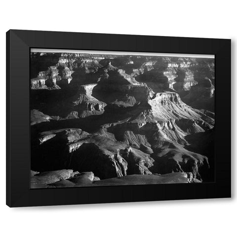 Grand Canyon National Park, Arizona, 1941 Black Modern Wood Framed Art Print by Adams, Ansel