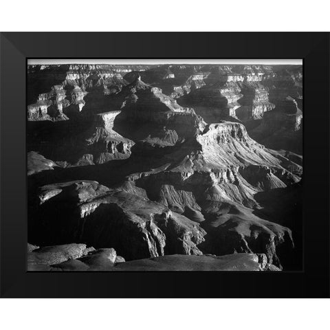 Grand Canyon National Park, Arizona, 1941 Black Modern Wood Framed Art Print by Adams, Ansel