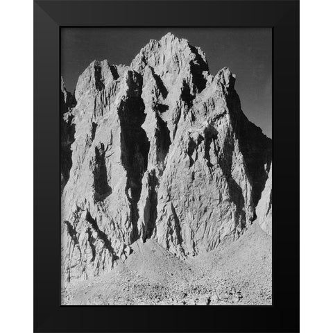 Mt. Winchell, Kings River Canyon, proposed as a national park, California, 1936 Black Modern Wood Framed Art Print by Adams, Ansel